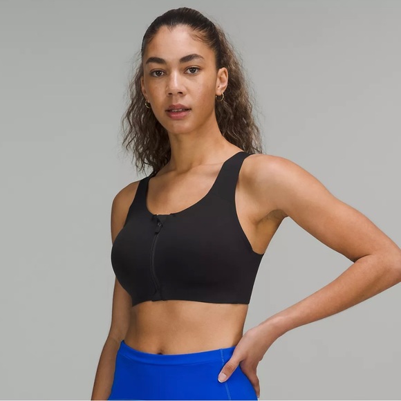 lululemon athletica Other - Lululemon Black Enlite Sports Bra Zip Front